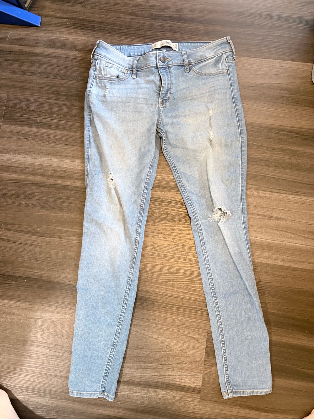 Hollister Light Blue Distressed Women's Skinny Jeans